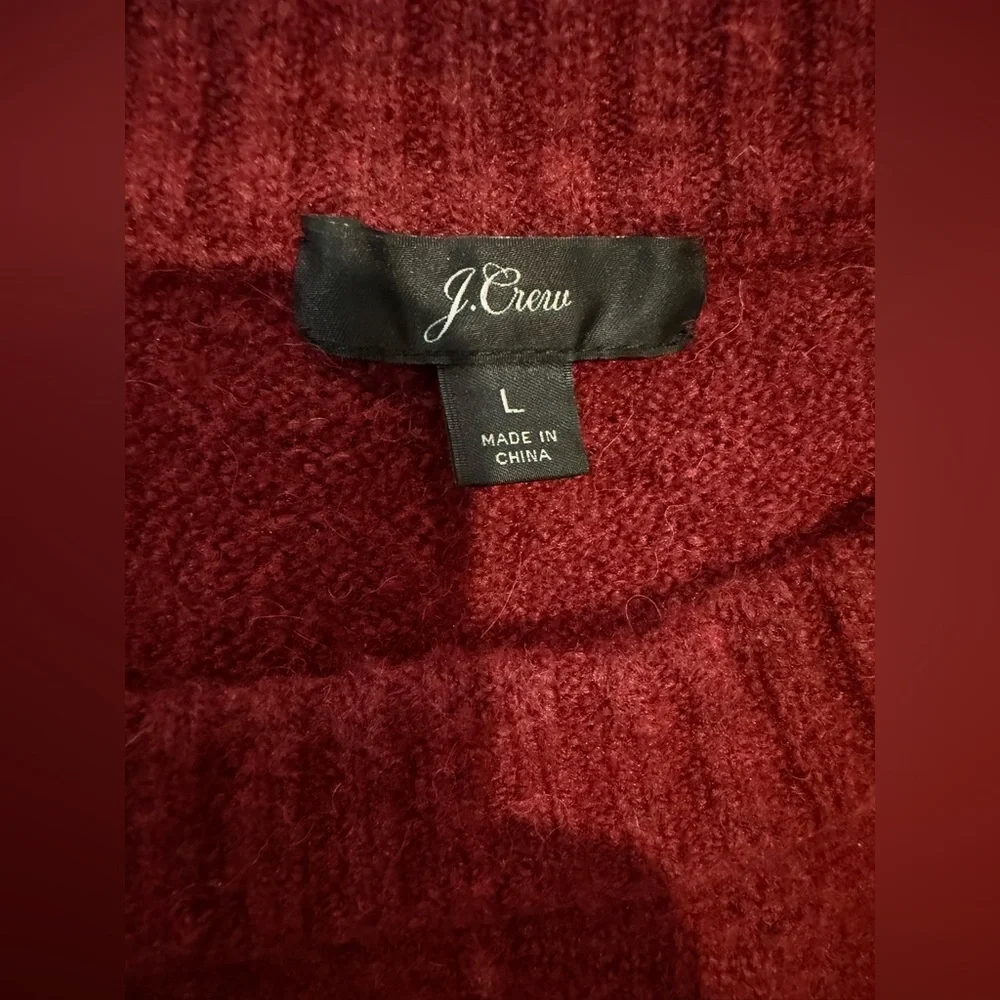 J. Crew Men’s Crewneck Sweater in Deep Burgundy
